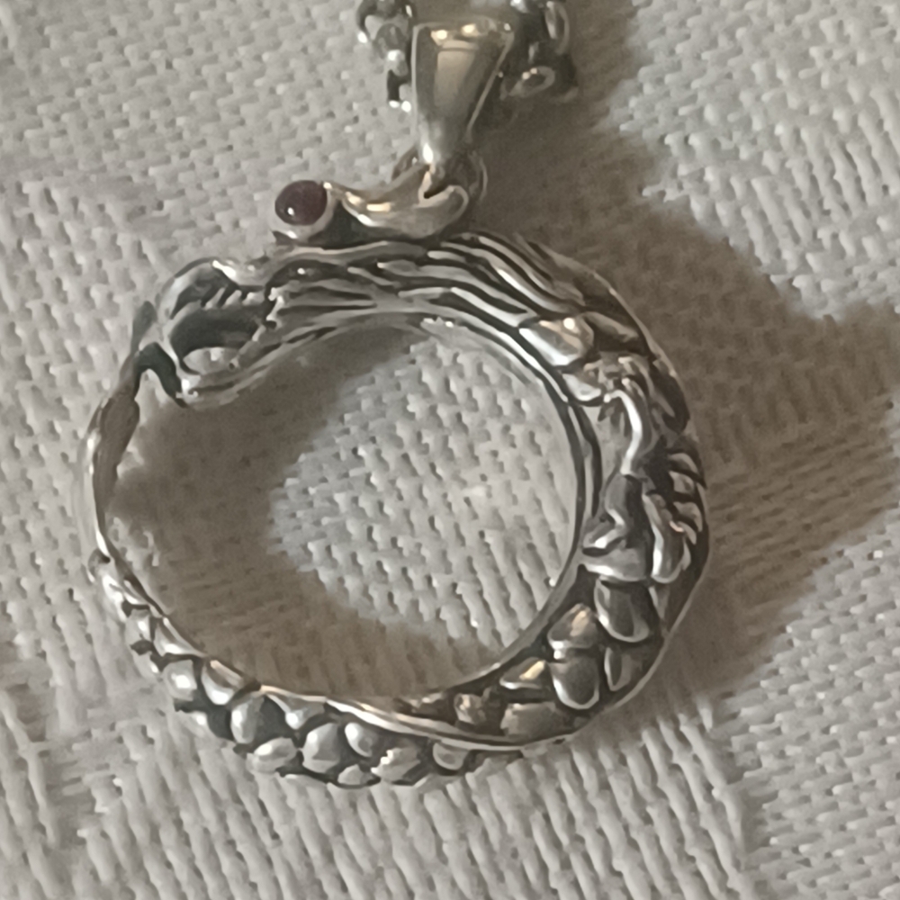John Hardy Legends Naga Dragon Necklace, SS - Picture 1 of 10